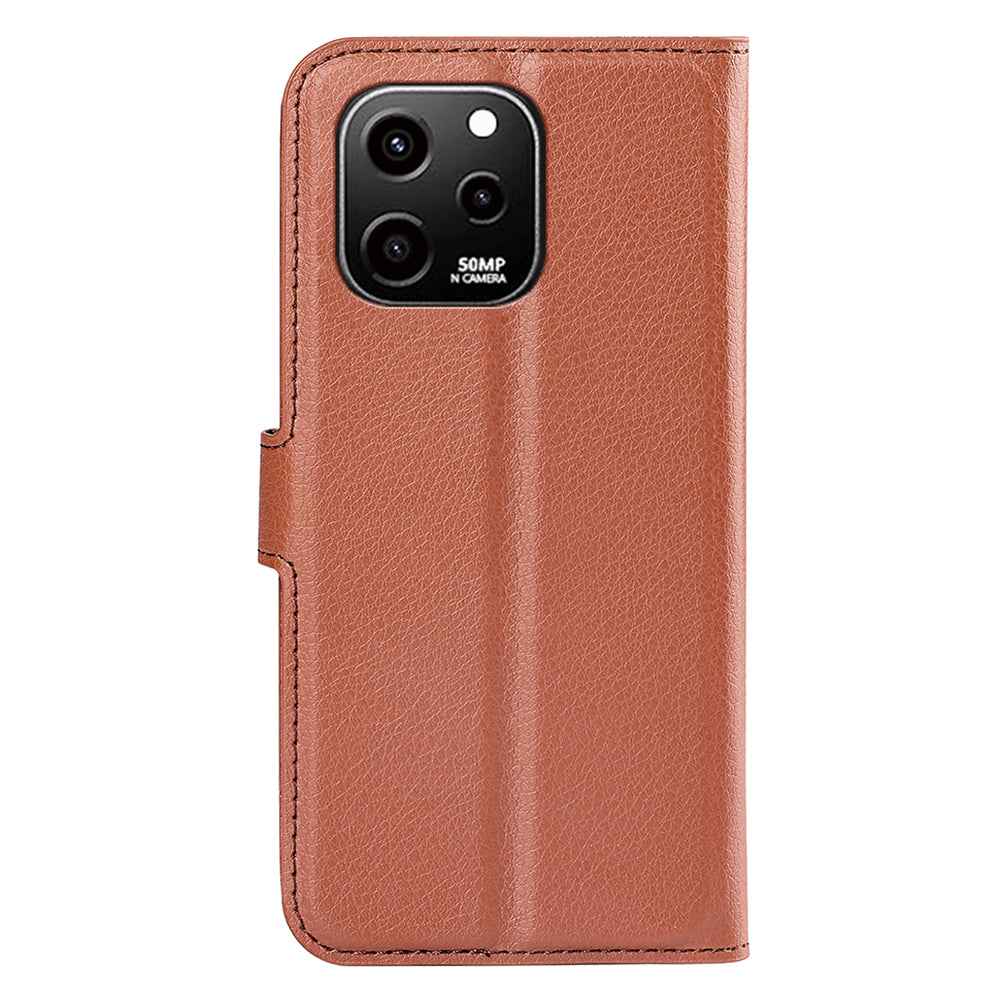 For Huawei nova Y61 4G Full Protection Flip Phone Case Litchi Texture PU Leather Stand Wallet Phone Cover