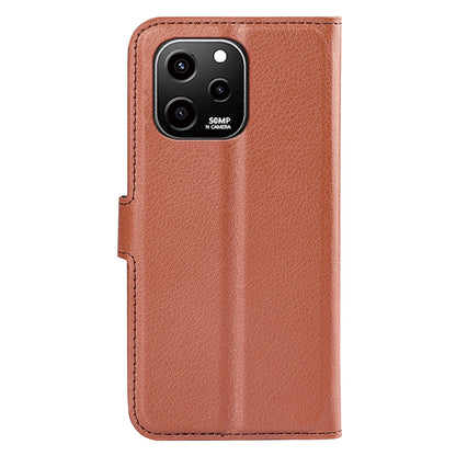 For Huawei nova Y61 4G Full Protection Flip Phone Case Litchi Texture PU Leather Stand Wallet Phone Cover