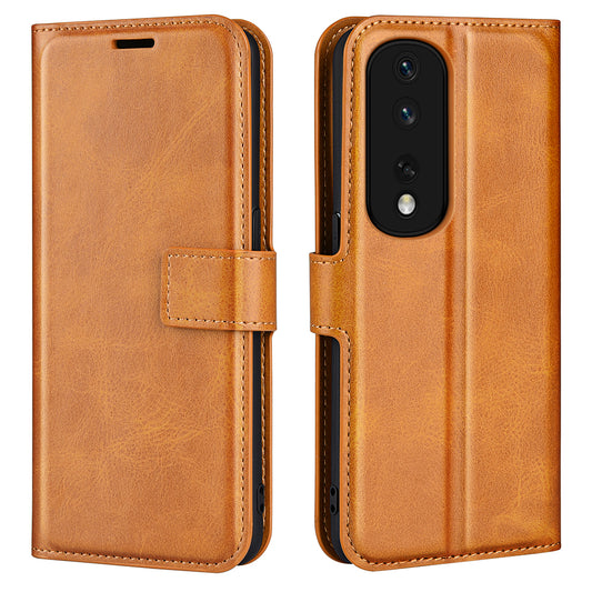 For Honor 80 Pro 5G PU Leather Stand Wallet Case Calf Texture Square Magnetic Clasp Book Style Phone Cover