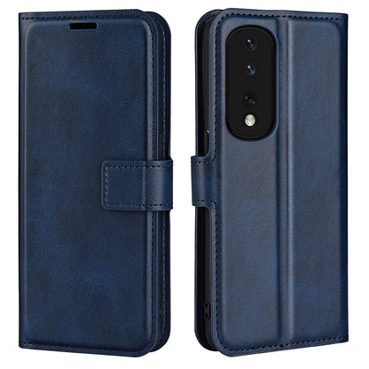 For Honor 80 Pro 5G PU Leather Stand Wallet Case Calf Texture Square Magnetic Clasp Book Style Phone Cover