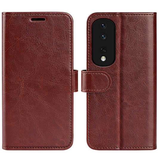 For Honor 80 Pro 5G Crazy Horse Texture PU Leather Case Stand Wallet Flip Protective Phone Cover
