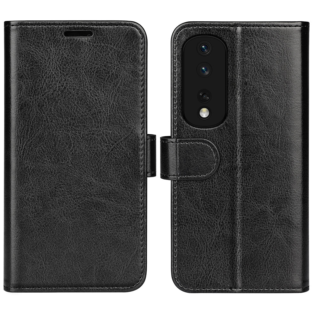 For Honor 80 Pro 5G Crazy Horse Texture PU Leather Case Stand Wallet Flip Protective Phone Cover