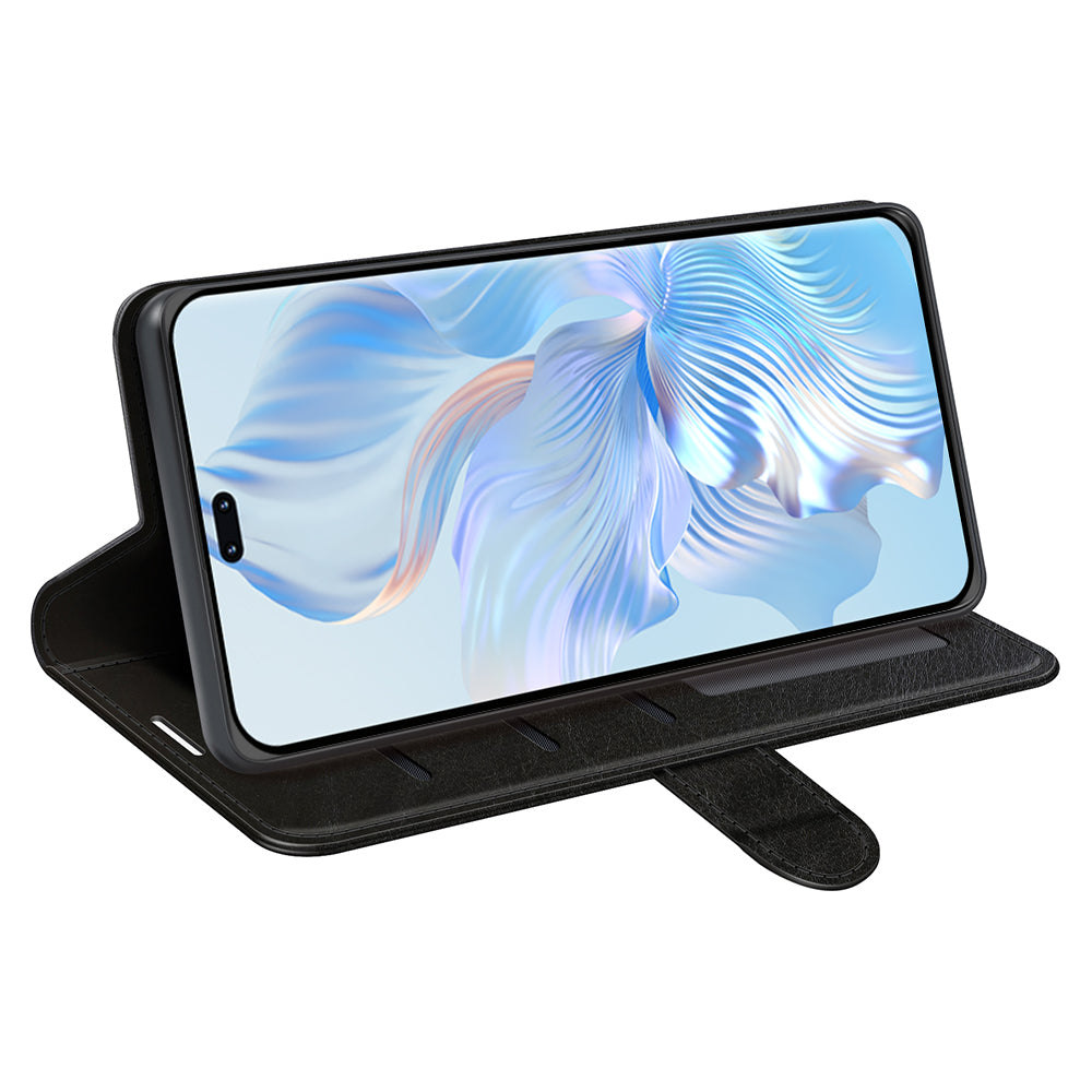 For Honor 80 Pro 5G Crazy Horse Texture PU Leather Case Stand Wallet Flip Protective Phone Cover