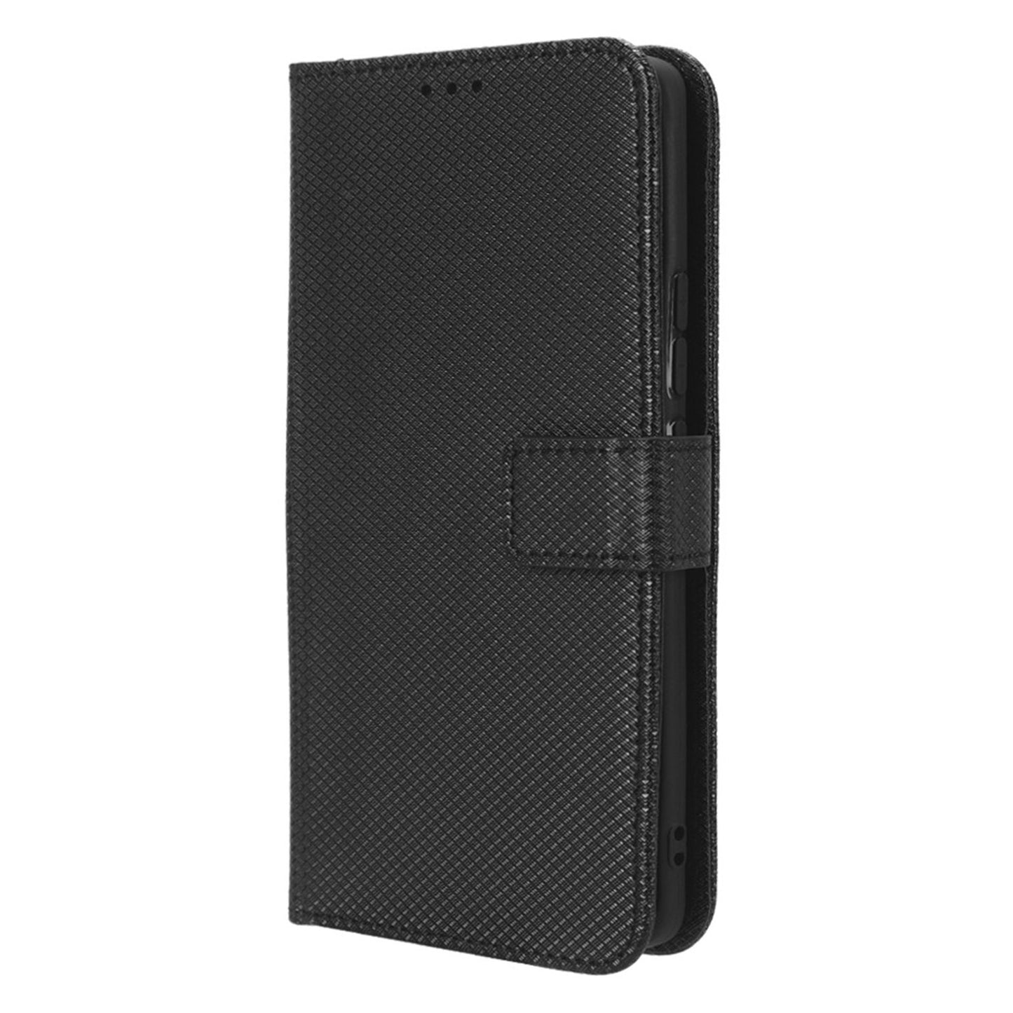 Diamond Texture Phone Cover For Xiaomi 13 Pro 5G, Magnetic Clasp Foldable Stand Flip Leather Wallet Case