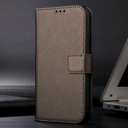 Diamond Texture Phone Cover For Xiaomi 13 Pro 5G, Magnetic Clasp Foldable Stand Flip Leather Wallet Case
