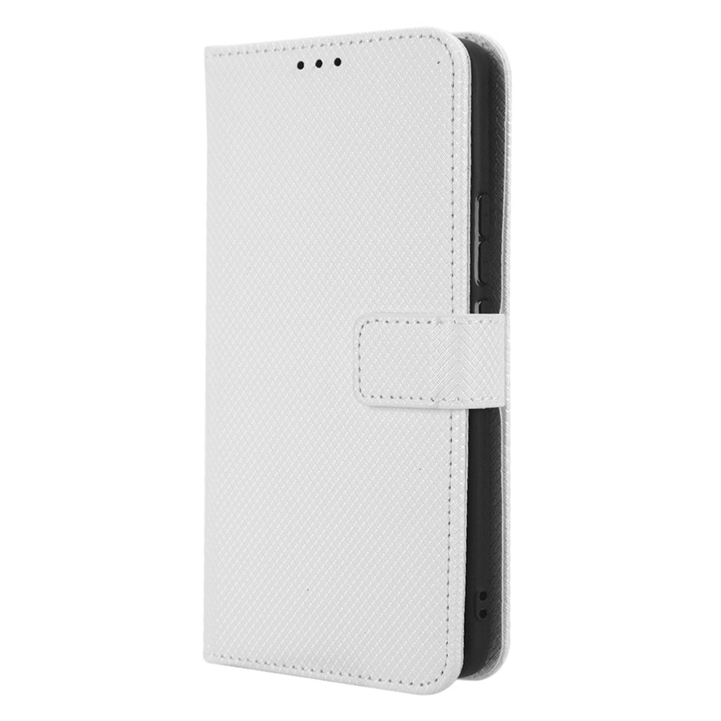 Diamond Texture Phone Cover For Xiaomi 13 Pro 5G, Magnetic Clasp Foldable Stand Flip Leather Wallet Case
