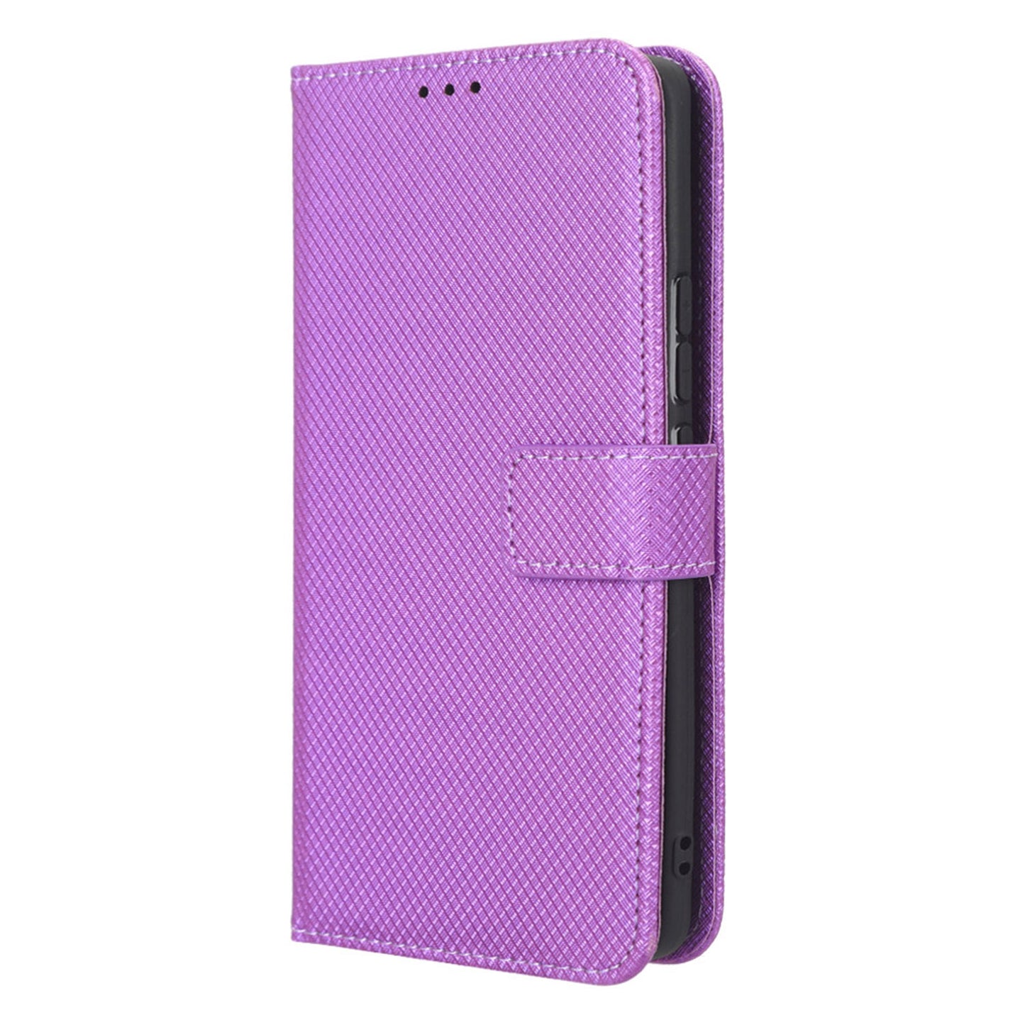 Diamond Texture Phone Cover For Xiaomi 13 Pro 5G, Magnetic Clasp Foldable Stand Flip Leather Wallet Case