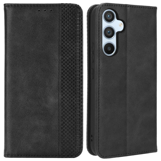 Retro Texture Phone Cover For Samsung Galaxy A54 5G, Magnetic Auto Closing Imprinted Pattern PU Leather Flip Wallet Stand Phone Case