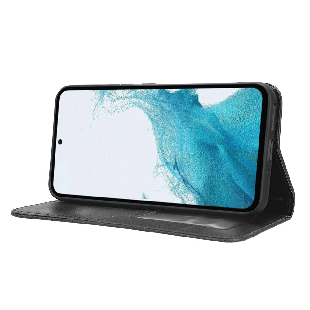 Retro Texture Phone Cover For Samsung Galaxy A54 5G, Magnetic Auto Closing Imprinted Pattern PU Leather Flip Wallet Stand Phone Case