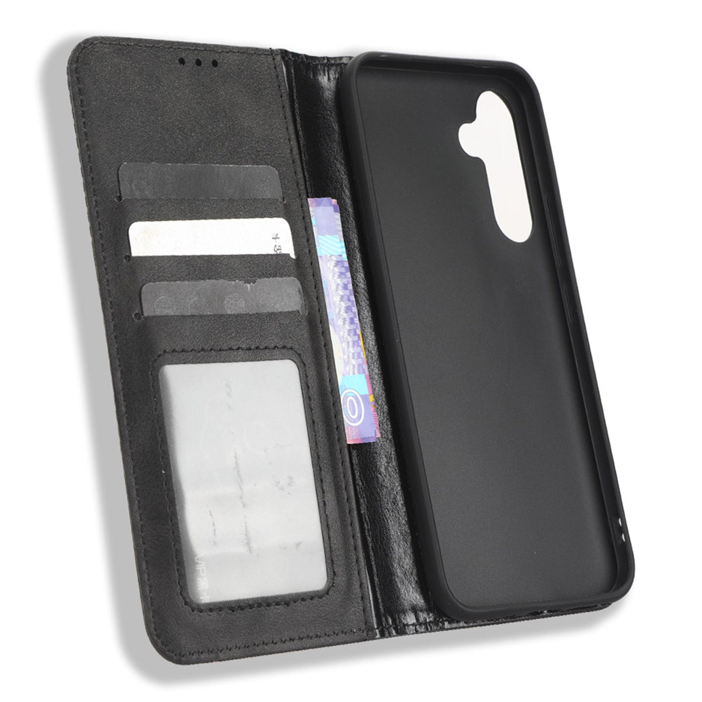 Retro Texture Phone Cover For Samsung Galaxy A54 5G, Magnetic Auto Closing Imprinted Pattern PU Leather Flip Wallet Stand Phone Case