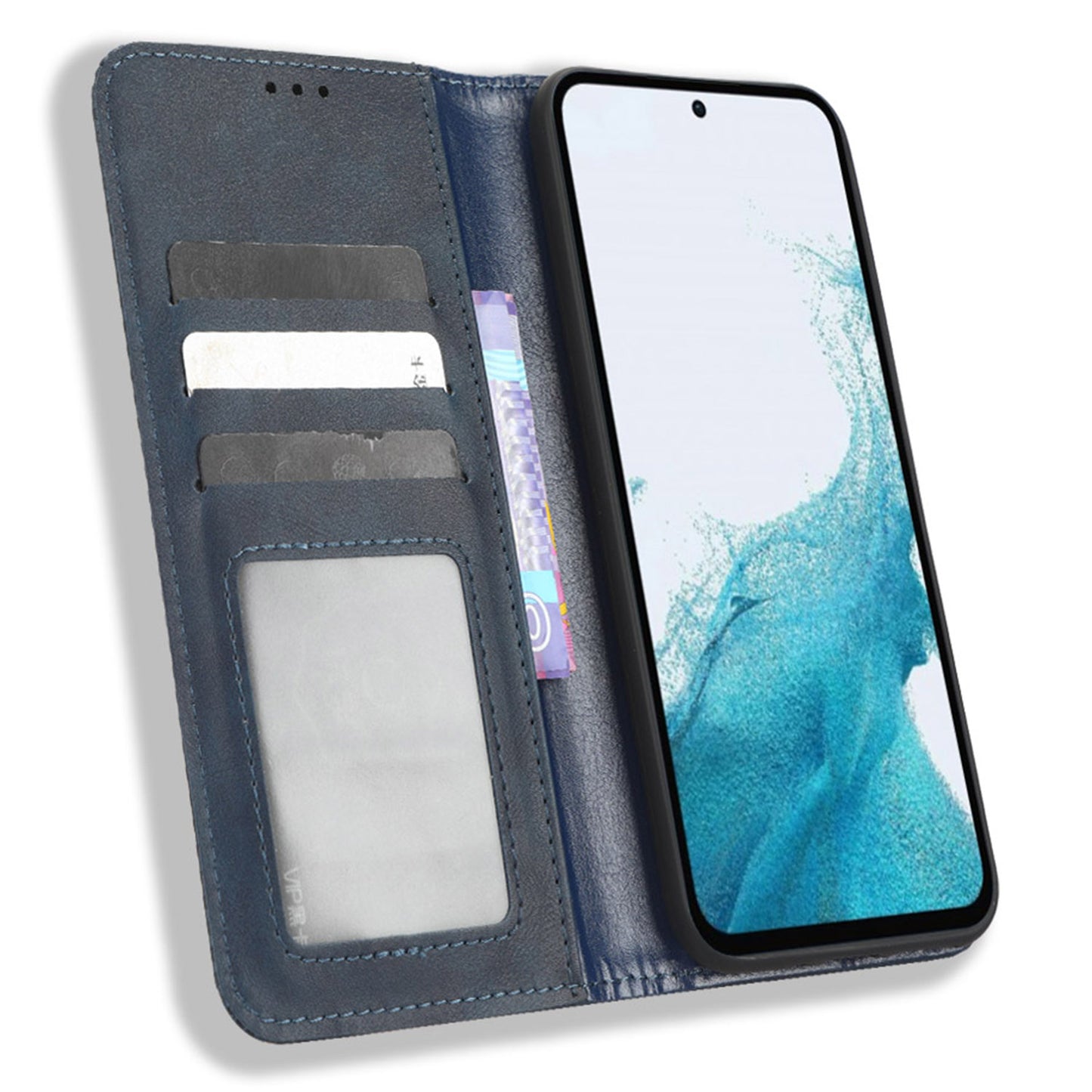 Retro Texture Phone Cover For Samsung Galaxy A54 5G, Magnetic Auto Closing Imprinted Pattern PU Leather Flip Wallet Stand Phone Case