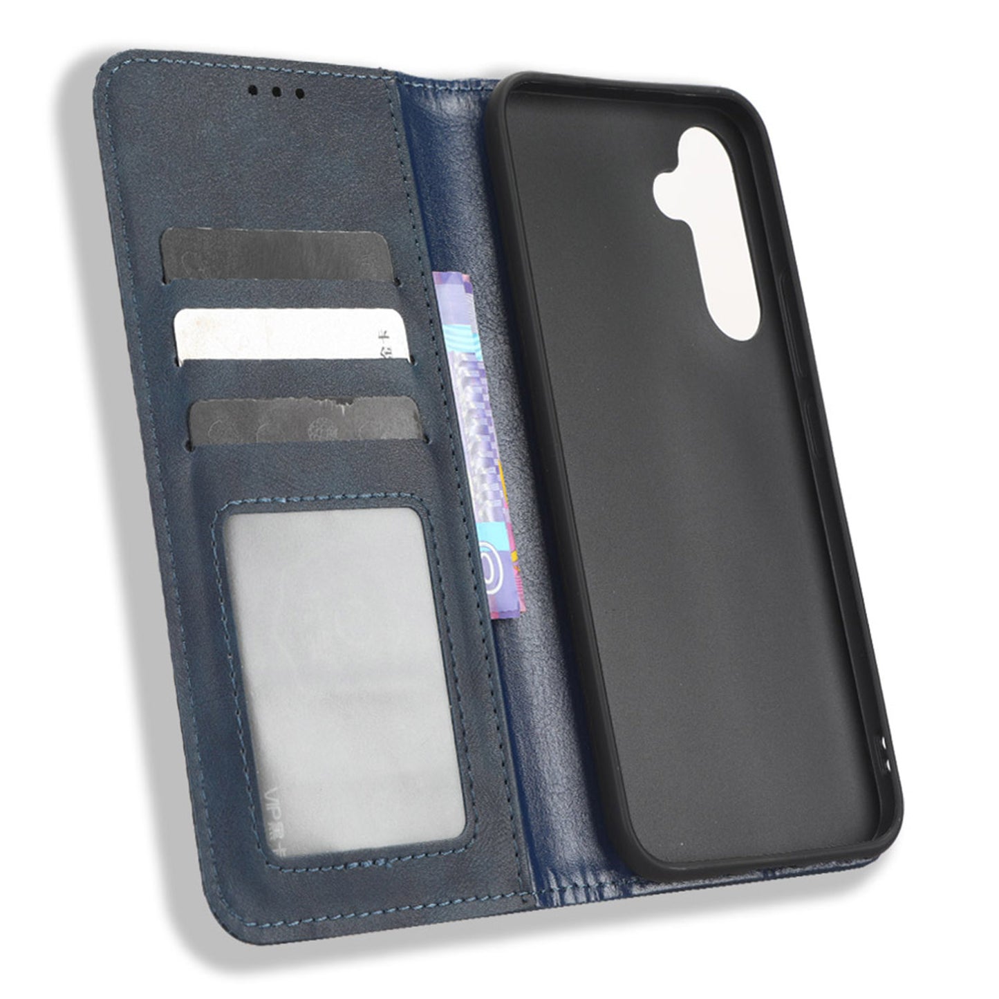 Retro Texture Phone Cover For Samsung Galaxy A54 5G, Magnetic Auto Closing Imprinted Pattern PU Leather Flip Wallet Stand Phone Case