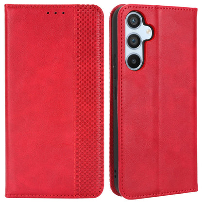 Retro Texture Phone Cover For Samsung Galaxy A54 5G, Magnetic Auto Closing Imprinted Pattern PU Leather Flip Wallet Stand Phone Case