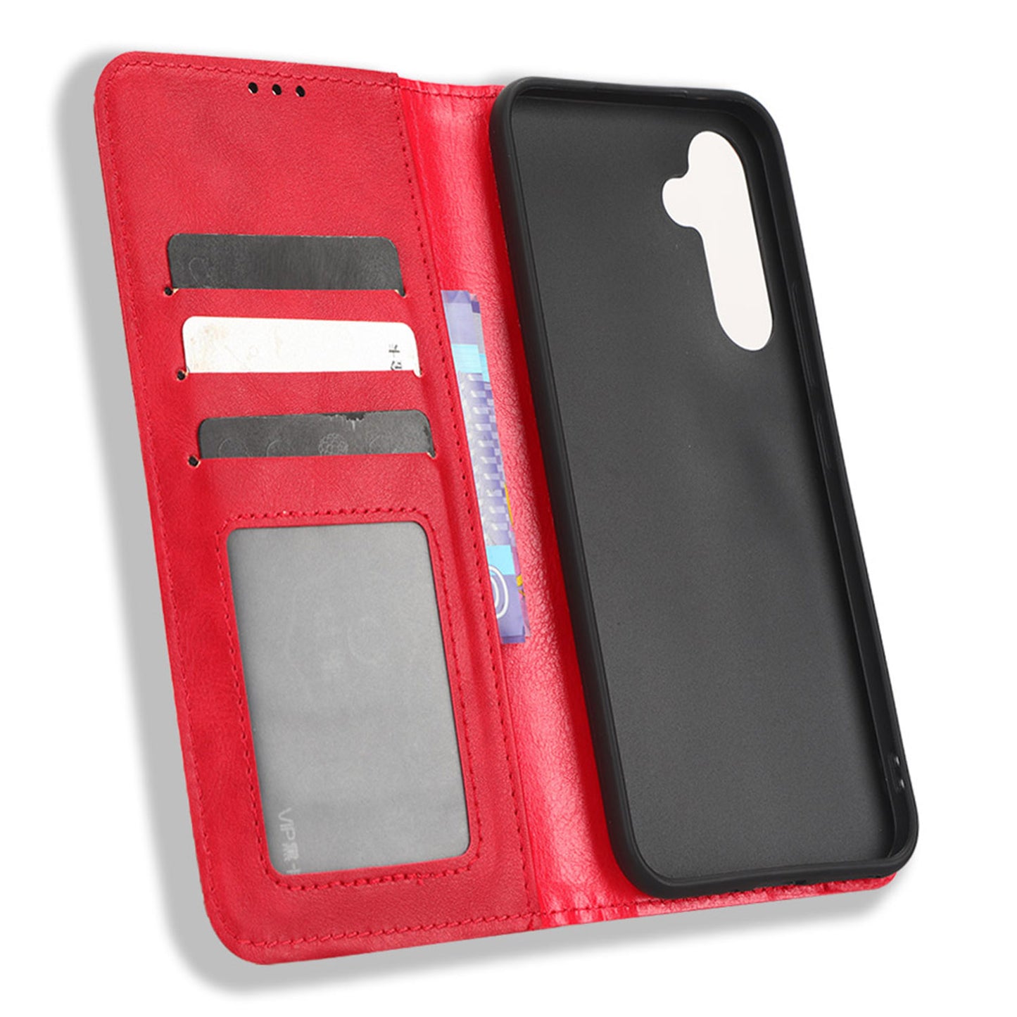 Retro Texture Phone Cover For Samsung Galaxy A54 5G, Magnetic Auto Closing Imprinted Pattern PU Leather Flip Wallet Stand Phone Case