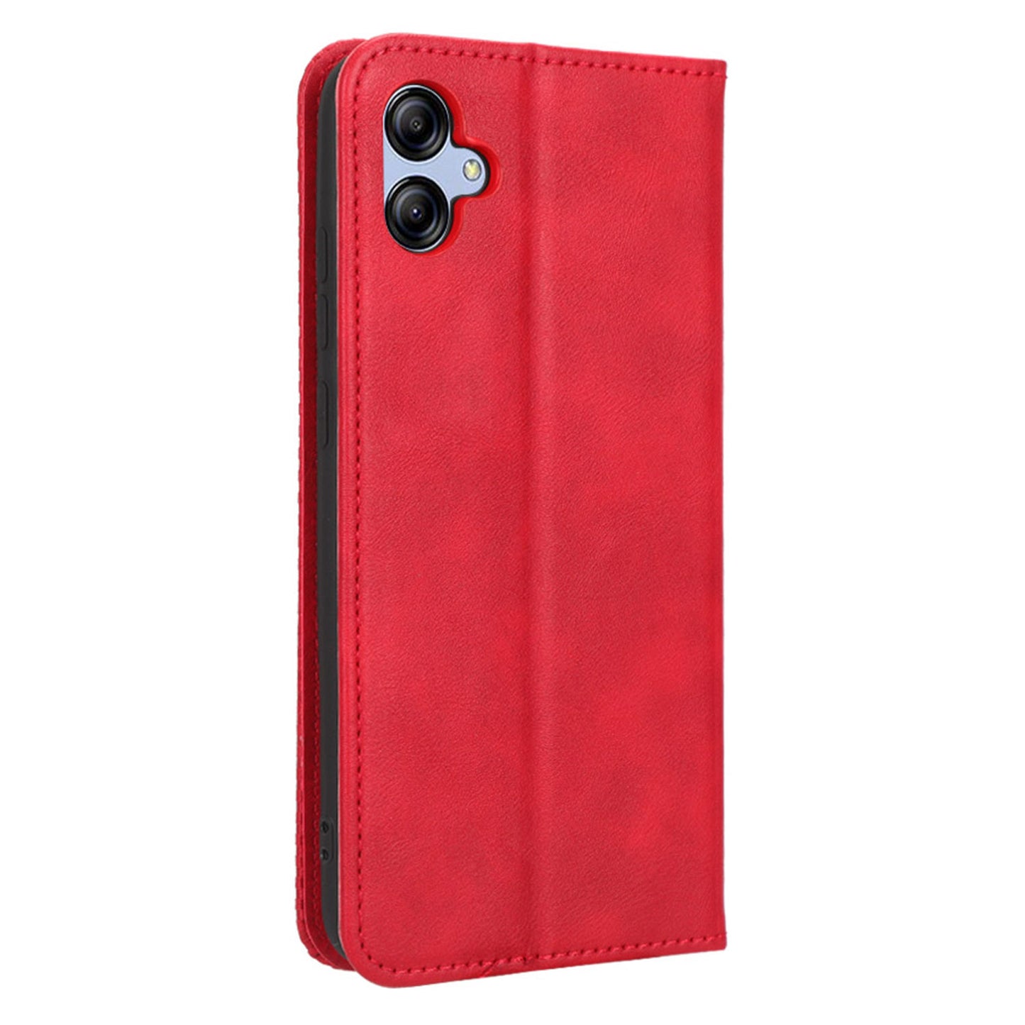 Retro Texture Protective Phone Cover For Samsung Galaxy A04e 4G / F04 4G / M04 4G, Magnetic Auto Closing Imprinted Pattern PU Leather Flip Wallet Stand Anti-drop Phone Case