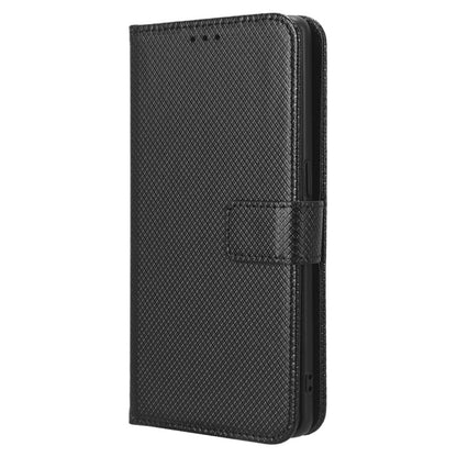 Anti-fall Phone Cover for Oppo Reno9 Pro+ 5G, Magnetic Clasp Diamond Texture PU Leather Anti-scratch Adjustable Stand Wallet Phone Case