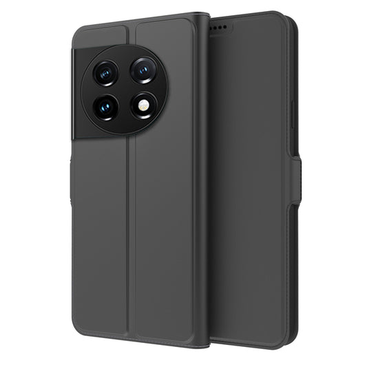 For OnePlus 11 5G Flip Folio Phone Cover Stand Card Holder PU Leather + Inner TPU Protective Magnetic Phone Case