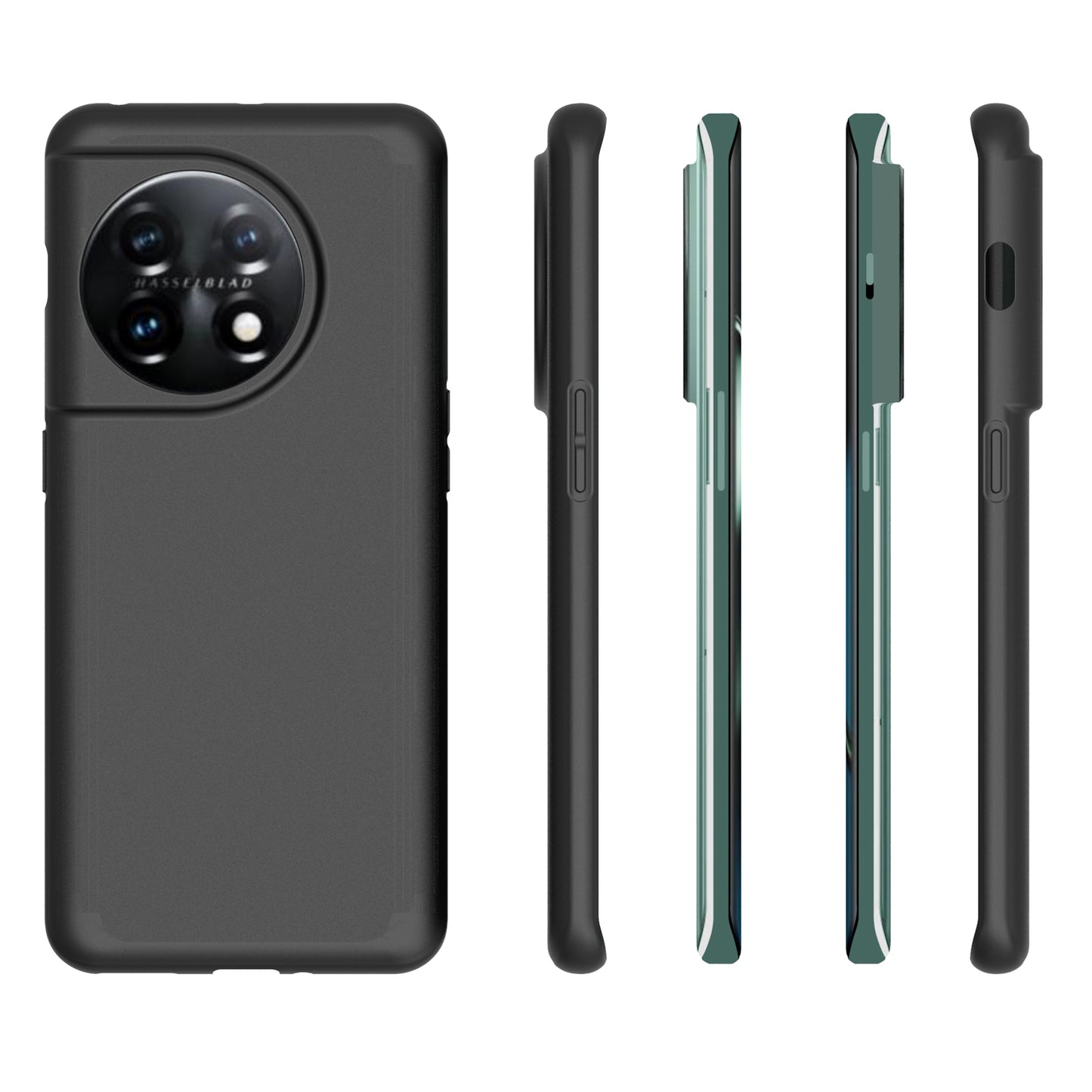 10Pcs / Pack TPU Case for OnePlus 11 5G, Matte Finish Anti-scratch Protective Phone Cover