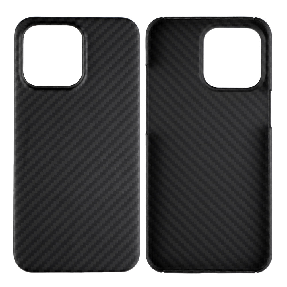 For iPhone 13 Pro 6.1 inch Bump Proof Carbon Fiber Texture Aramid Fiber Back Case Protective Cover