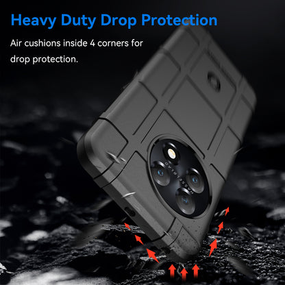 Soft TPU Case for OnePlus 11 5G, Rugged Square Grid Texture Drop-proof Phone Cover