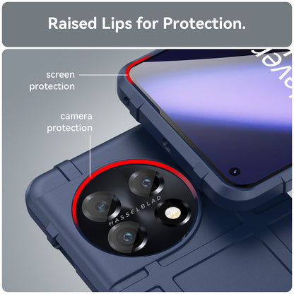 Soft TPU Case for OnePlus 11 5G, Rugged Square Grid Texture Drop-proof Phone Cover
