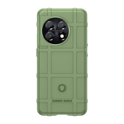 Soft TPU Case for OnePlus 11 5G, Rugged Square Grid Texture Drop-proof Phone Cover