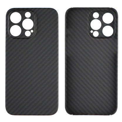 For iPhone 13 Pro 6.1 inch Precise Cutout Anti-fingerprint Carbon Fiber Texture Aramid Fiber Back Case Protective Cover