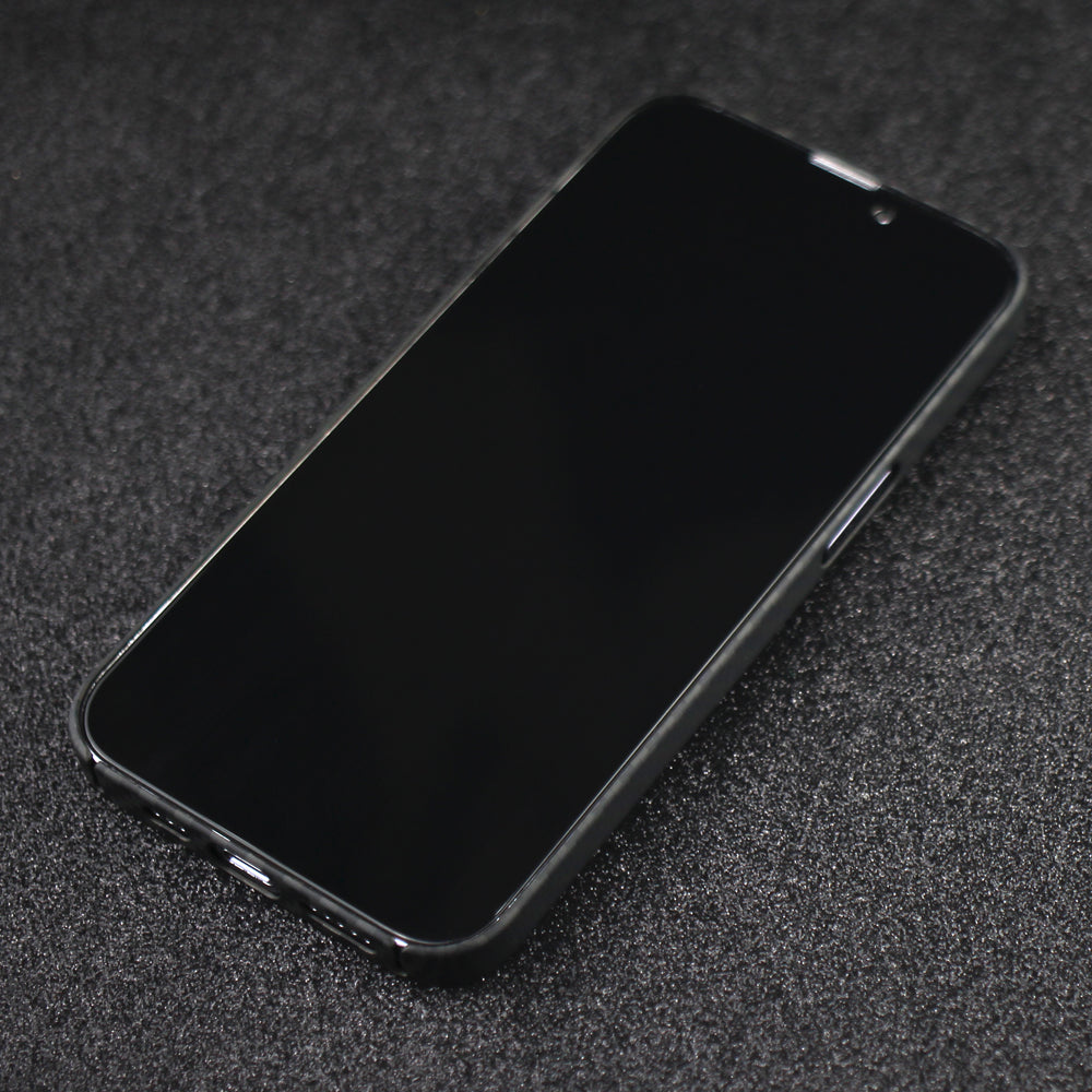 For iPhone 13 Pro 6.1 inch Precise Cutout Anti-fingerprint Carbon Fiber Texture Aramid Fiber Back Case Protective Cover