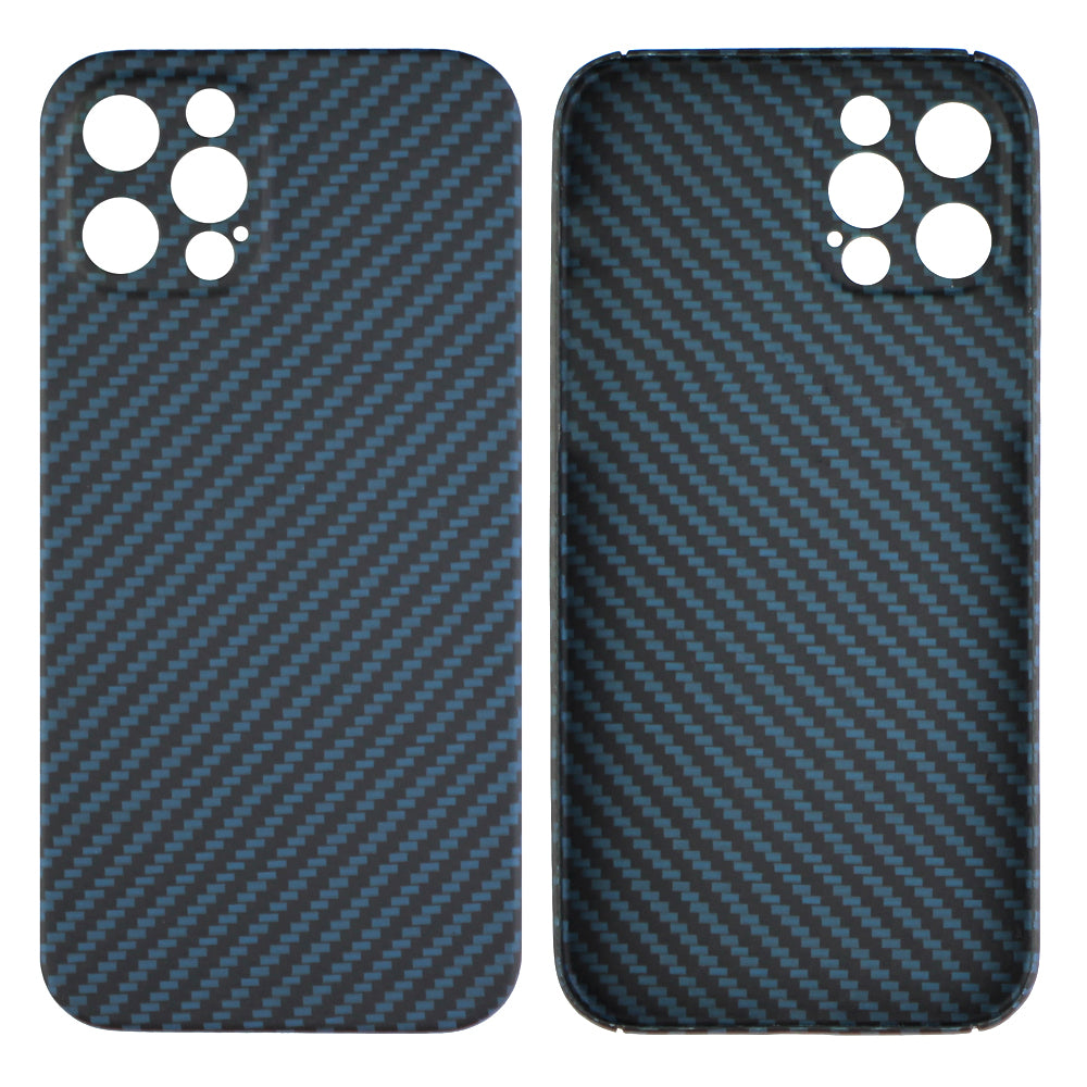 Back Shell for iPhone 13 Pro 6.1 inch Precise Cutout Carbon Fiber / Wavy Texture Aramid Fiber Case Protective Cover