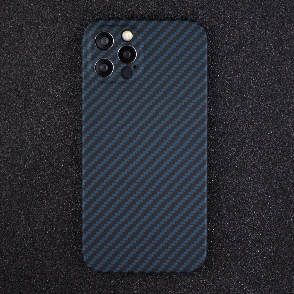 Back Shell for iPhone 13 Pro 6.1 inch Precise Cutout Carbon Fiber / Wavy Texture Aramid Fiber Case Protective Cover