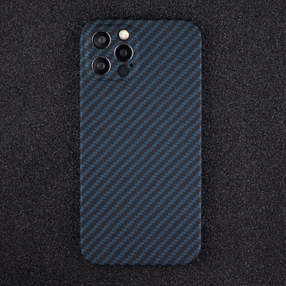 Back Shell for iPhone 13 Pro 6.1 inch Precise Cutout Carbon Fiber / Wavy Texture Aramid Fiber Case Protective Cover