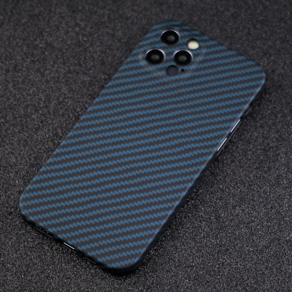 Back Shell for iPhone 13 Pro 6.1 inch Precise Cutout Carbon Fiber / Wavy Texture Aramid Fiber Case Protective Cover