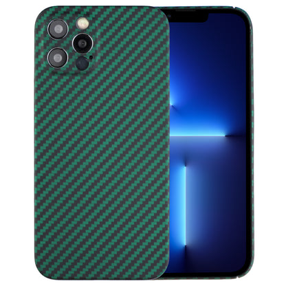 Back Shell for iPhone 13 Pro 6.1 inch Precise Cutout Carbon Fiber / Wavy Texture Aramid Fiber Case Protective Cover