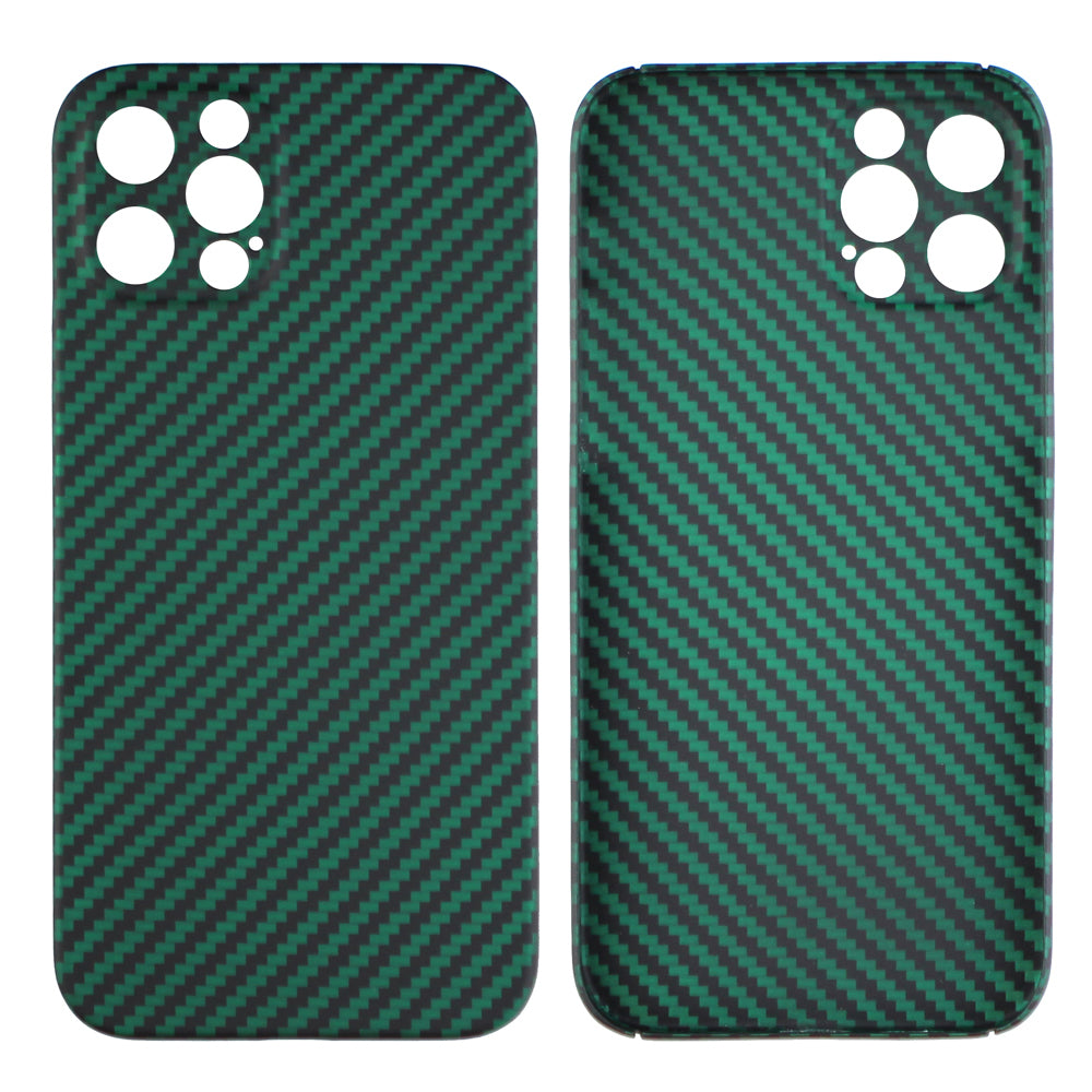 Back Shell for iPhone 13 Pro 6.1 inch Precise Cutout Carbon Fiber / Wavy Texture Aramid Fiber Case Protective Cover