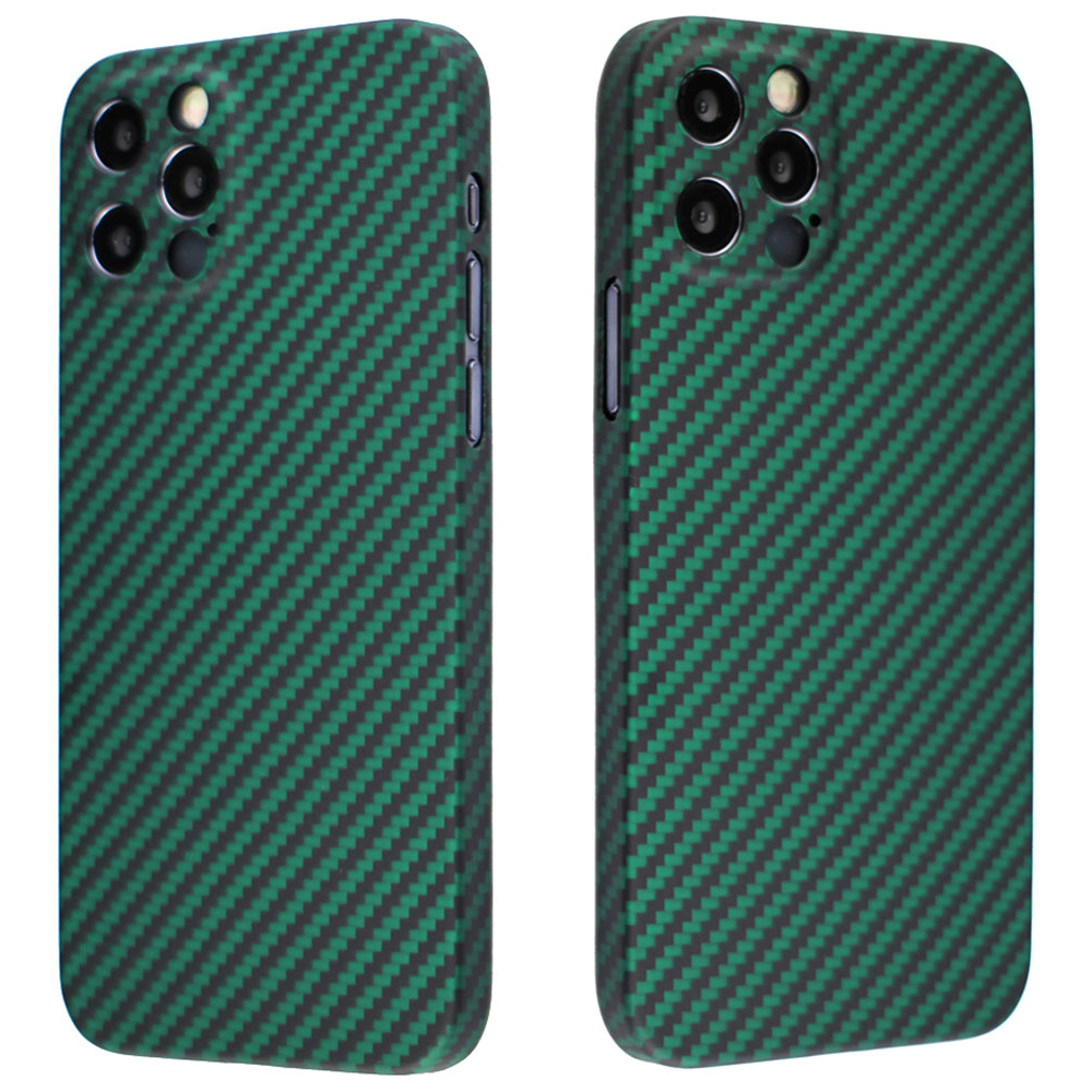 Back Shell for iPhone 13 Pro 6.1 inch Precise Cutout Carbon Fiber / Wavy Texture Aramid Fiber Case Protective Cover
