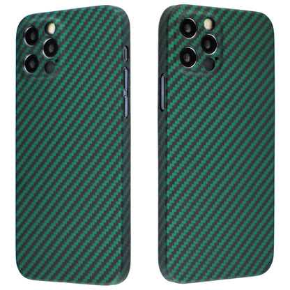 Back Shell for iPhone 13 Pro 6.1 inch Precise Cutout Carbon Fiber / Wavy Texture Aramid Fiber Case Protective Cover