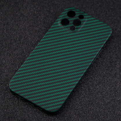 Back Shell for iPhone 13 Pro 6.1 inch Precise Cutout Carbon Fiber / Wavy Texture Aramid Fiber Case Protective Cover