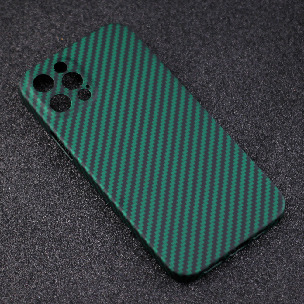 Back Shell for iPhone 13 Pro 6.1 inch Precise Cutout Carbon Fiber / Wavy Texture Aramid Fiber Case Protective Cover