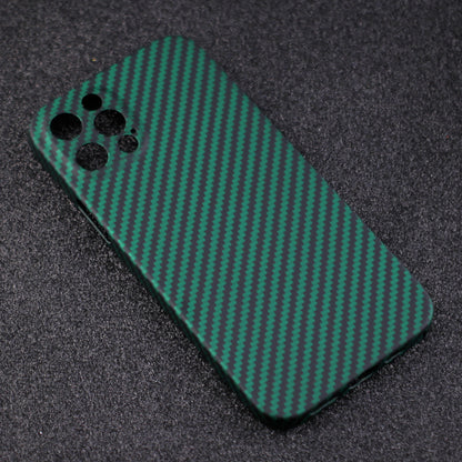 Back Shell for iPhone 13 Pro 6.1 inch Precise Cutout Carbon Fiber / Wavy Texture Aramid Fiber Case Protective Cover
