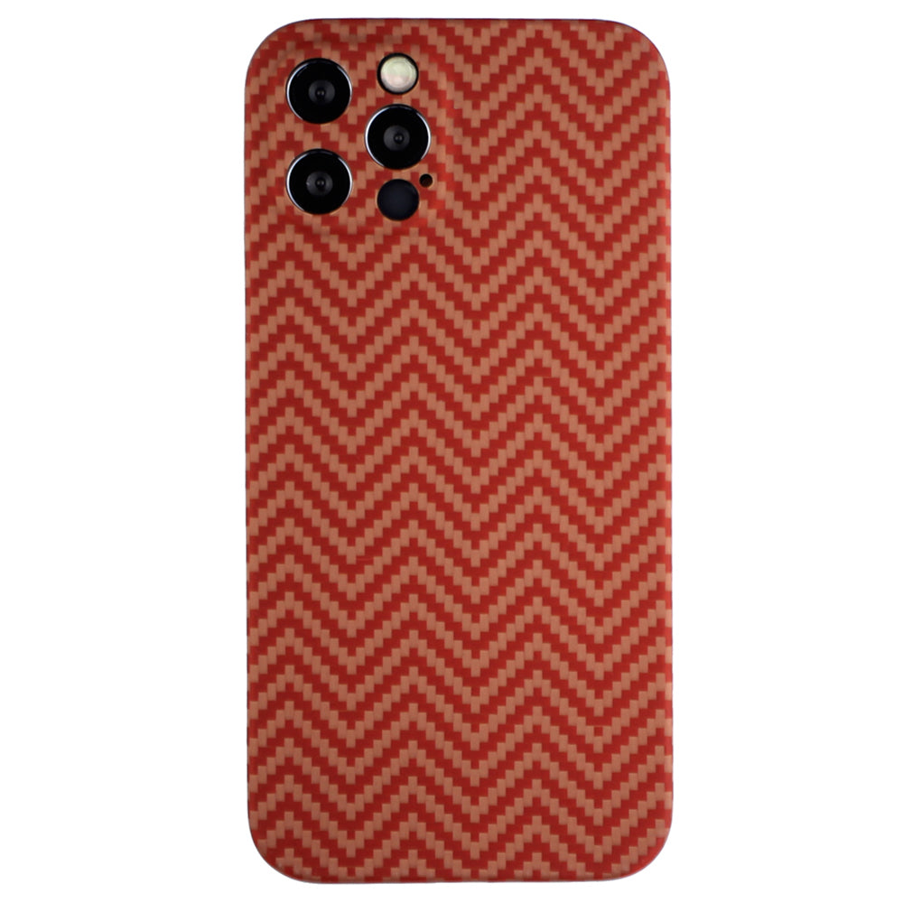 Back Shell for iPhone 13 Pro 6.1 inch Precise Cutout Carbon Fiber / Wavy Texture Aramid Fiber Case Protective Cover