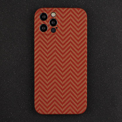 Back Shell for iPhone 13 Pro 6.1 inch Precise Cutout Carbon Fiber / Wavy Texture Aramid Fiber Case Protective Cover