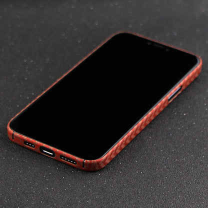 Back Shell for iPhone 13 Pro 6.1 inch Precise Cutout Carbon Fiber / Wavy Texture Aramid Fiber Case Protective Cover