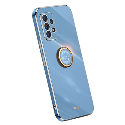 XINLI Anti-scratch Phone Case For Samsung Galaxy A32 5G / M32 5G, Electroplating Phone Cover Kickstand