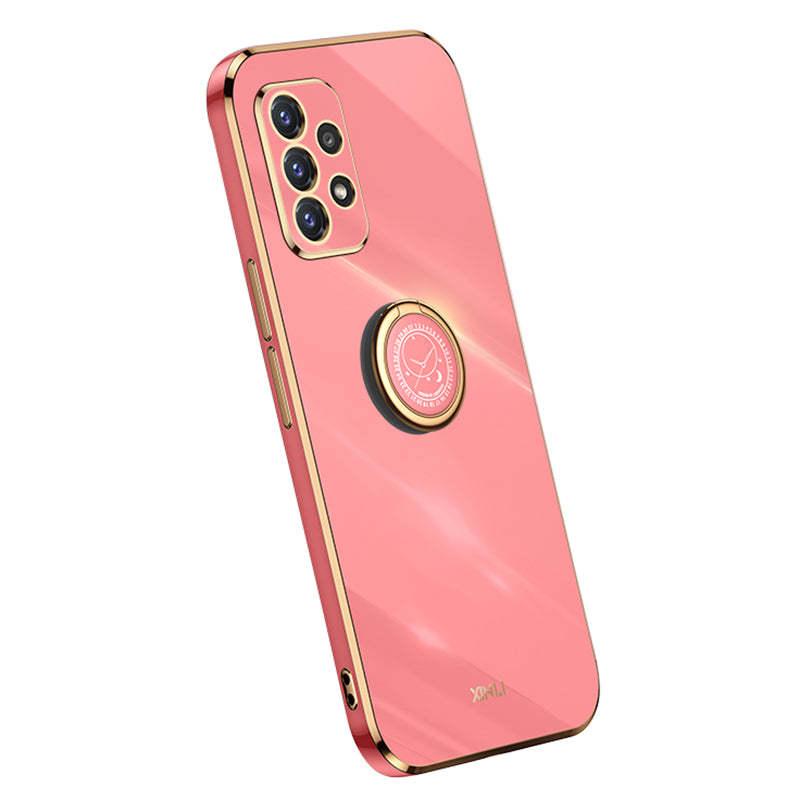 XINLI Anti-scratch Phone Case For Samsung Galaxy A32 5G / M32 5G, Electroplating Phone Cover Kickstand
