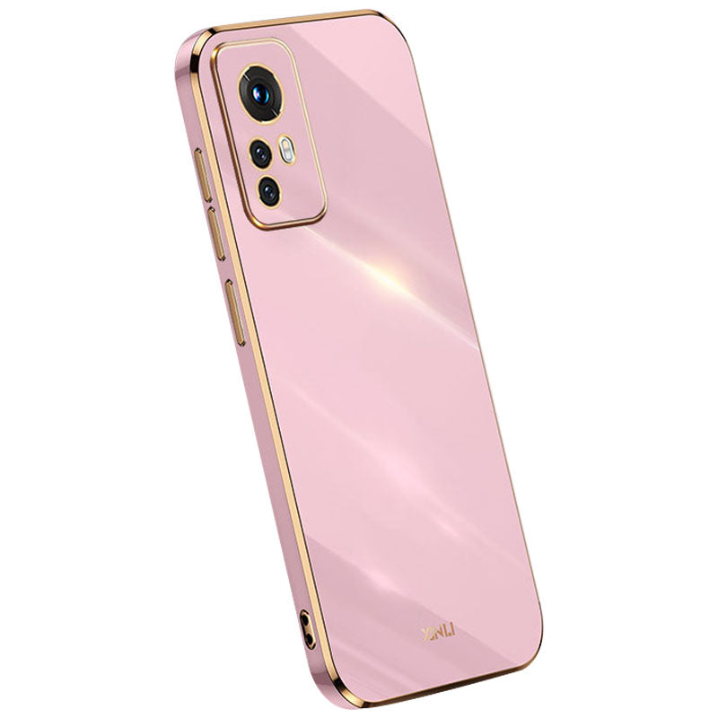 XINLI for Xiaomi 12 Lite 5G Soft TPU Phone Case, Shockproof Electroplating Full Camera Lens Protection Cover