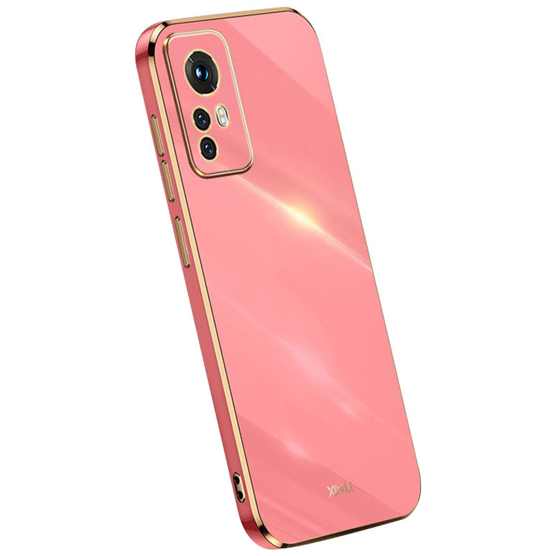 XINLI for Xiaomi 12 Lite 5G Soft TPU Phone Case, Shockproof Electroplating Full Camera Lens Protection Cover