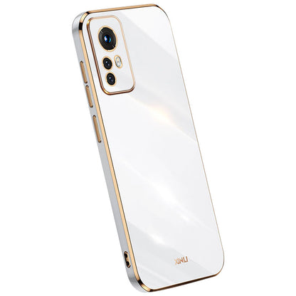 XINLI for Xiaomi 12 Lite 5G Soft TPU Phone Case, Shockproof Electroplating Full Camera Lens Protection Cover