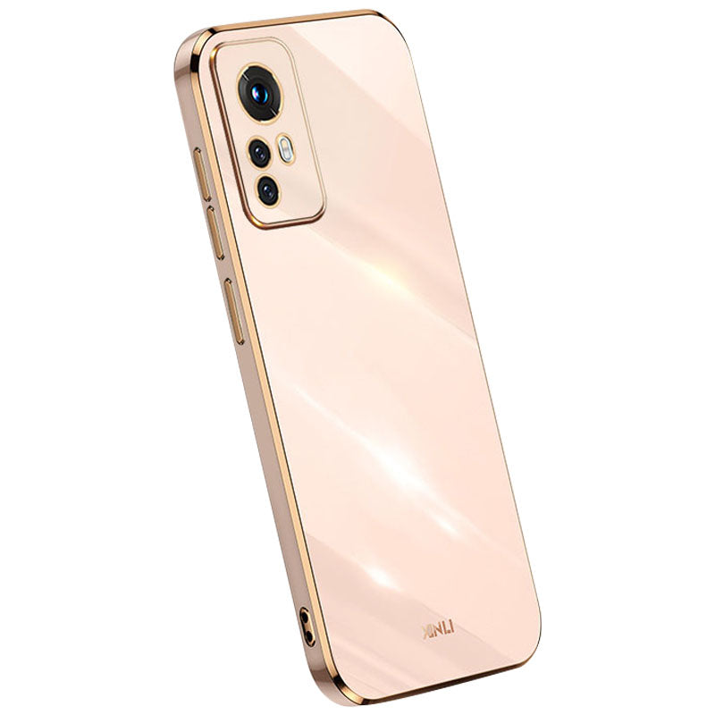 XINLI for Xiaomi 12 Lite 5G Soft TPU Phone Case, Shockproof Electroplating Full Camera Lens Protection Cover