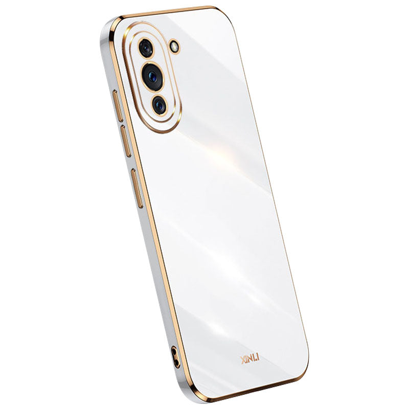 XINLI Soft Phone Case for Huawei nova 10 4G, Electroplating TPU Back Shell Anti-collision Full Camera Lens Protection Cover
