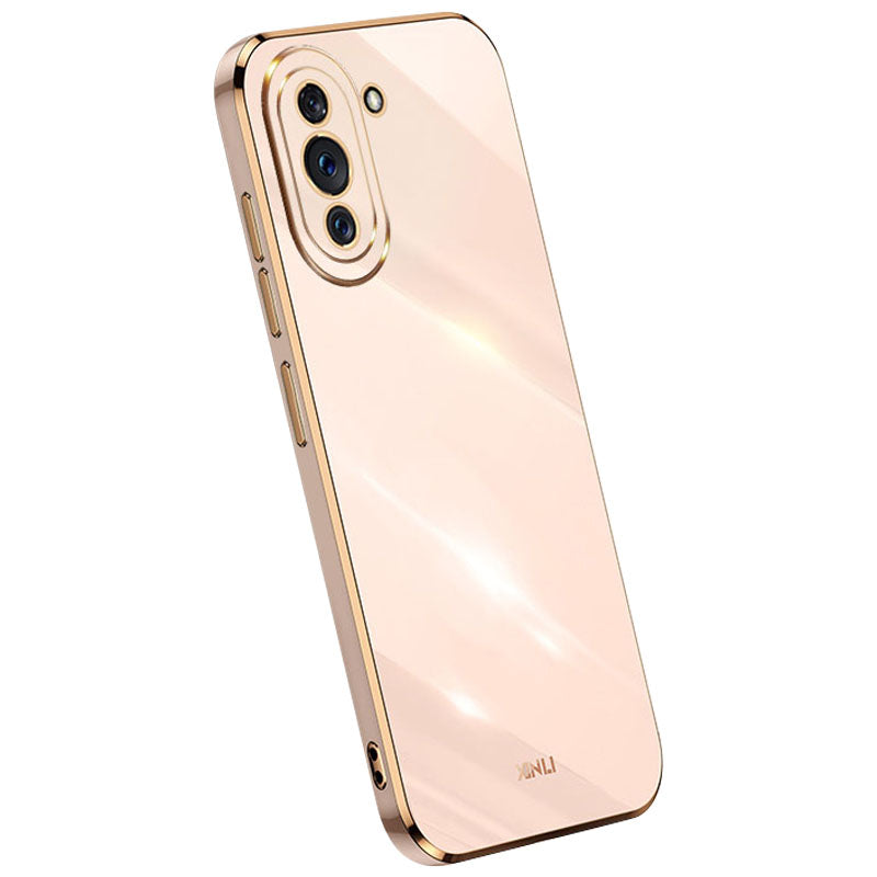 XINLI Soft Phone Case for Huawei nova 10 4G, Electroplating TPU Back Shell Anti-collision Full Camera Lens Protection Cover